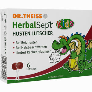 Dr. Theiss Herbalsept Husten Lutscher Kids 6 Stück - ab 4,94 €