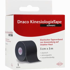 Draco Kinesiologietape Schwarz 5 Cm X 5 M 1 Stück - ab 11,79 €