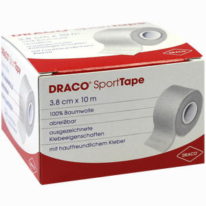 Draco- Sporttape 10m X 3,8cm Weiß Verband 1 Stück - ab 9,89 €