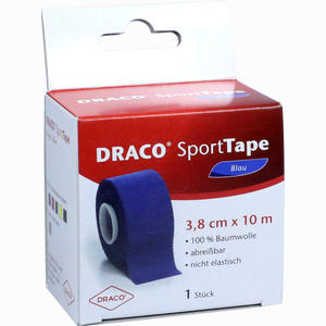 Draco Sporttape 10mx3.8cm Blau Verband 1 Stück - ab 9,89 €