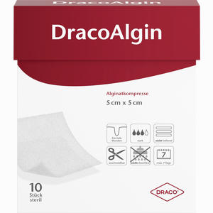 Dracoalgin Alginatkompresse 5x5 Cm Kompressen 10 Stück - ab 31,38 €