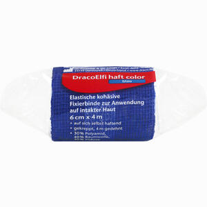 Dracoelfi Haft Color Fixierbinde 6cmx4m Blau  1 Stück - ab 3,75 &euro;