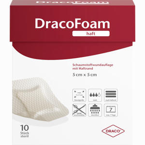 Dracofoam Haft Schaumstoff Wundauflage 5x5cm 10 Stück - ab 59,26 €