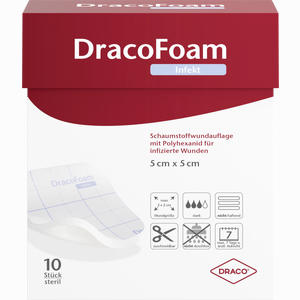 Dracofoam Infekt Schaumstoff Wundauflagen 5x5cm Verband 10 Stück - ab 113,28 €