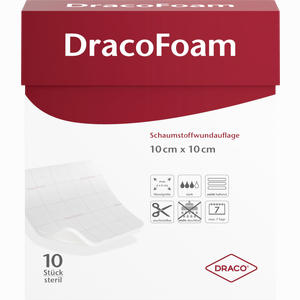 Dracofoam Schaumstoffwundauflage 10x10cm 10 Stück - ab 97,41 €