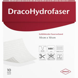 Dracohydrofaser 10x10 Cm Verband 10 Stück - ab 156,20 &euro;