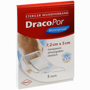 Dracopor Steriler Wundverband Wasserfest 7,2cm X 5cm 5 Stück - ab 2,75 €