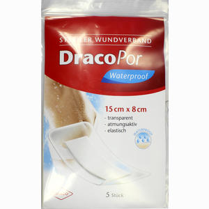 Dracopor Waterproof Wundverband Steril 15cmx8cm  5 Stück - ab 6,34 €