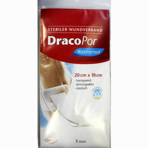 Dracopor Waterproof Wundverband Steril 20cmx10cm  5 Stück - ab 9,99 €