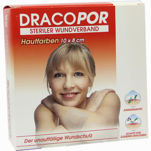 Dracopor Wundverband 10x8cm Steril Hautfarben  25 Stück - ab 25,50 €