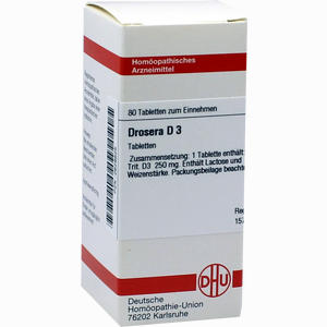 Drosera D3 Tabletten 80 Stück - ab 0,00 &euro;