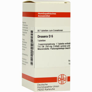 Drosera D6 Tabletten 80 Stück - ab 8,15 €