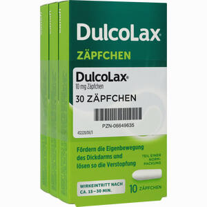 Dulcolax Zäpfchen  30 Stück - ab 22,10 &euro;