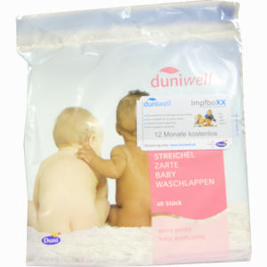 Duniwell Streichelzarte Baby- Waschlappen 40 Stück - ab 2,14 €