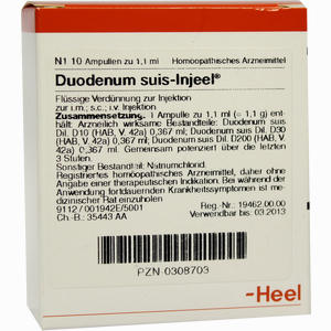Duodenum Suis- Injeel Ampullen  10 Stück - ab 0,00 &euro;