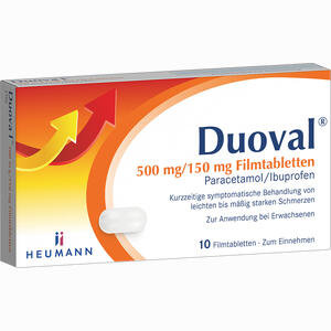 Duoval 500 Mg /150 Mg Filmtabletten 10 Stück - ab 1,50 €