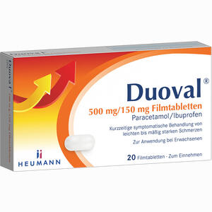 Duoval 500 Mg /150 Mg Filmtabletten 20 Stück - ab 2,30 €