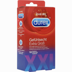Durex Gefühlsecht Extra Groß Kondome  10 Stück - ab 0,00 &euro;