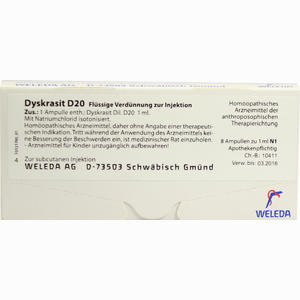Dyskrasit D20 Ampullen 8 x 1 ml - ab 28,54 €