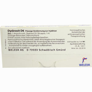 Dyskrasit D6 Ampullen 8 x 1 ml - ab 0,00 &euro;
