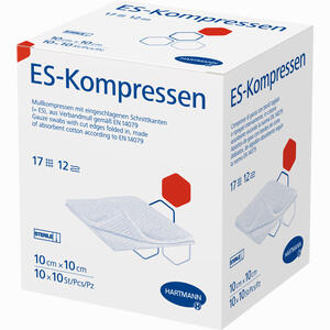 E S Kompressen Steril 10x10cm Großpackung  10 x 10 Stück - ab 9,75 €