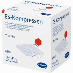 E S Kompressen Steril 10x10cm Großpackung  5 x 20 Stück - ab 19,83 €