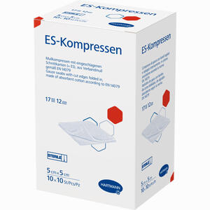 E S Kompressen Steril 5x5cm Großpackung  10 x 10 Stück - ab 12,78 €