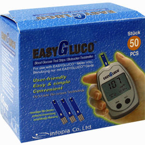 Easygluco Blutzucker Teststreifen  50 Stück - ab 0,00 €