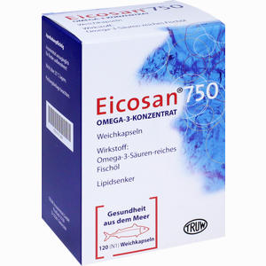 Eicosan 750 Omega- 3- Konzentrat Kapseln 120 Stück - ab 20,20 €