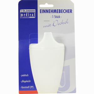 Einnehmebecher M. Griff U. Deckel 12mm Milchig 1 Stück - ab 1,90 €