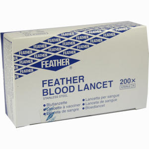 Einweg- Blutlanzetten Feather  200 Stück - ab 0,00 &euro;
