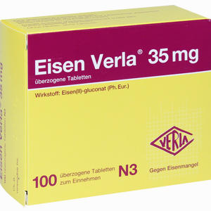 Eisen Verla 35mg Tabletten 100 Stück - ab 8,94 €