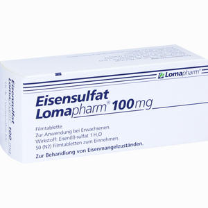 Eisensulfat Lomapharm 100mg Filmtabletten 50 Stück - ab 7,13 €
