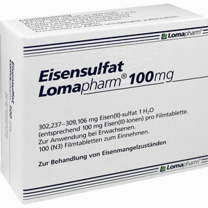 Eisensulfat Lomapharm 100mg Filmtabletten 100 Stück