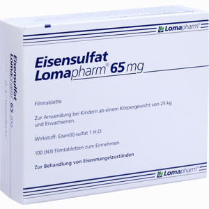 Eisensulfat Lomapharm 65mg Tabletten 100 Stück - ab 6,52 €