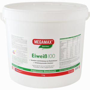 Eiweiss 100 Cappuccino Megamax Pulver 5000 g - ab 0,00 €