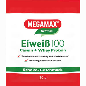 Eiweiss 100 Schoko Megamax Pulver 30 g - ab 1,47 &euro;