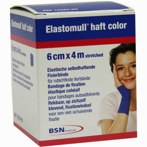 Elastomull Haft 4mx6cm Color Blau 1 Stück - ab 4,08 €
