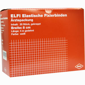 Elfi Elast. Fixierbinde Gekreppt 4mx8cm  20 Stück - ab 19,97 €