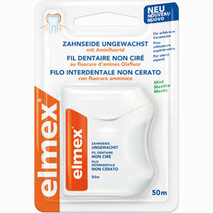 Elmex Zahnseide Ungewachst mit Aminfluorid 50 m - ab 2,54 €