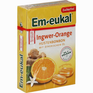 Em- Eukal Ingwer Orange zuckerfrei Box Bonbon 50 g - ab 1,00 €