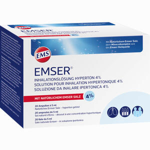 Emser Inhalationslösung Hyperton 4% 20 x 5 ml - ab 13,62 €