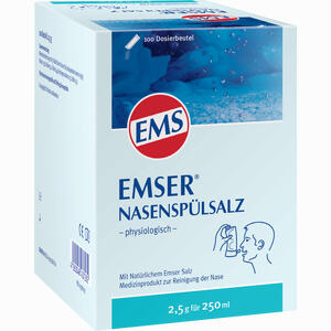 Emser Nasenspülsalz Physiologisch Beutel  100 Stück - ab 17,18 €