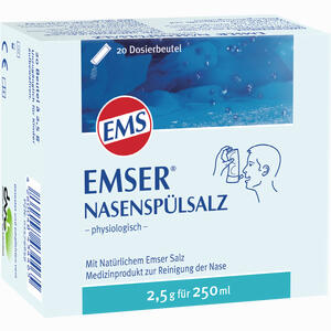 Abbildung von Emser Nasenspülsalz Physiologisch im Beutel Pulver 20 Stück Abbildung von Emser Nasenspülsalz Physiologisch im Beutel Pulver 20 Stück