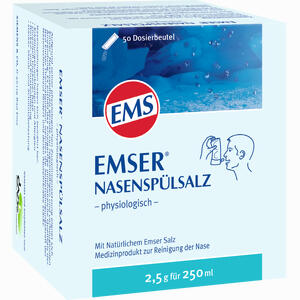 Emser Nasenspülsalz Physiologisch im Beutel Pulver 50 Stück - ab 10,27 €