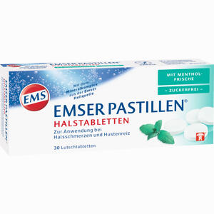 Emser Pastillen mit Mentholfrische zuckerfrei Lutschtabletten 30 Stück - ab 3,52 €