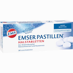 Emser Pastillen Ohne Menthol Lutschtabletten 30 Stück - ab 3,51 €