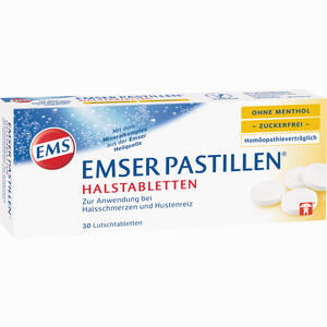 Emser Pastillen Ohne Menthol zuckerfrei Lutschtabletten 30 Stück - ab 3,52 €
