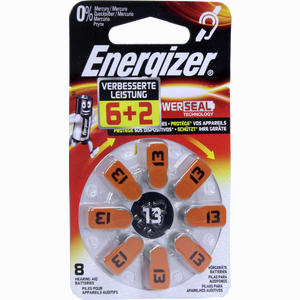 Energizer Hörgerätebatterie 13 (6+ 2) 8 Stück - ab 5,43 €