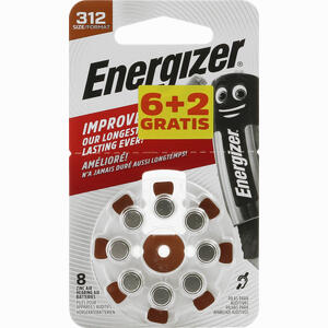 Energizer Hörgerätebatterie 312 (6+ 2) 8 Stück - ab 5,43 €